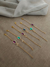 Load image into Gallery viewer, Initial Jewelled Bracelets