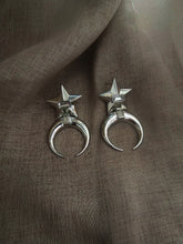 Load image into Gallery viewer, Star Moon Danglers