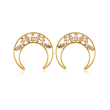 Load image into Gallery viewer, Amaana Moon Earrings