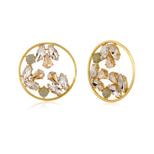 Load image into Gallery viewer, Sameera Crystal Hoops