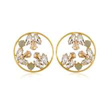 Load image into Gallery viewer, Sameera Crystal Hoops