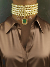 Load image into Gallery viewer, Araana Pearl Crystal Necklace Set
