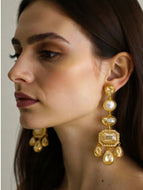 Araana Statement Danglers (Gold base)