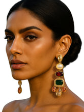 Load image into Gallery viewer, Araana Statement Danglers (Gold base)
