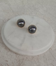 Load image into Gallery viewer, Black Pearl Studs
