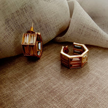 Load image into Gallery viewer, Chandelier Baguette Hoops
