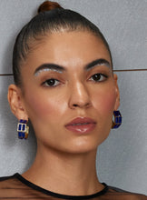 Load image into Gallery viewer, Chandelier Baguette Hoops
