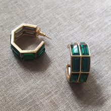 Load image into Gallery viewer, Chandelier Baguette Hoops
