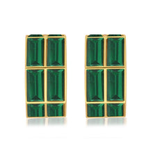 Load image into Gallery viewer, Chandelier Baguette Hoops

