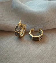 Load image into Gallery viewer, Chandelier Baguette Hoops
