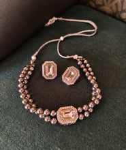 Load image into Gallery viewer, Araana Pearl Choker Set (Silver)
