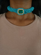 Load image into Gallery viewer, Turquoise Twist Neckpiece
