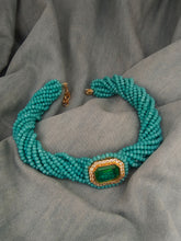 Load image into Gallery viewer, Turquoise Twist Neckpiece
