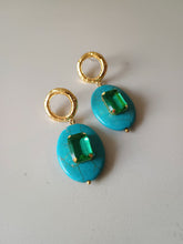 Load image into Gallery viewer, Lumina Turquoise Danglers (Kriti Sanon)
