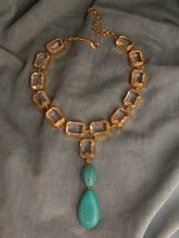 Load image into Gallery viewer, Turquoise Glass Necklace
