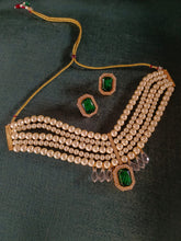Load image into Gallery viewer, Araana Pearl Crystal Necklace Set
