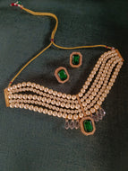 Araana Pearl Crystal Necklace Set