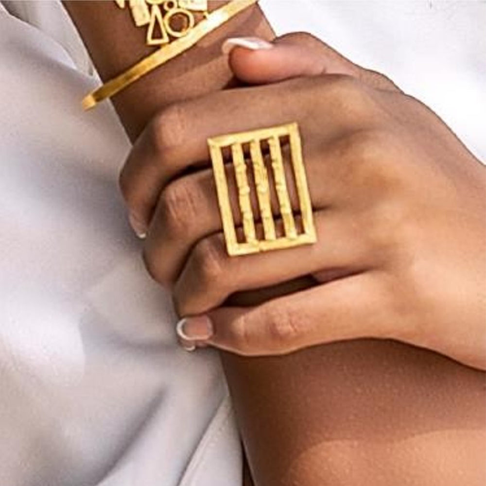 Gold Bar Ring