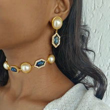 Load image into Gallery viewer, Cavi Jewelled 2 piece sets ( Choker + Earrings )

