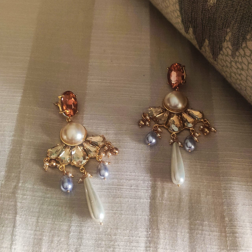 Pearl Luxe Long Drop Earrings